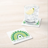 Elegantes St. Patrick's Day Party Rechteckiger Pappuntersetzer (Vor Ort)