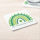 Elegantes St. Patrick's Day Party Rechteckiger Pappuntersetzer (angewinkelt)