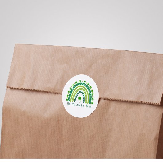 Elegantes St. Patrick's Day Party Runder Aufkleber