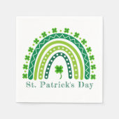 Elegantes St. Patrick's Day Party Serviette (Vorderseite)