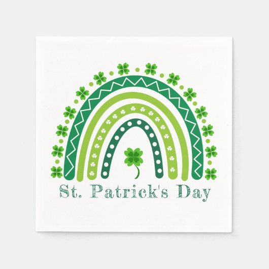 Elegantes St. Patrick's Day Party Serviette (Vorderseite)