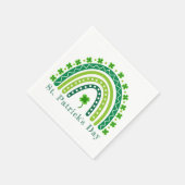 Elegantes St. Patrick's Day Party Serviette (Ecke)