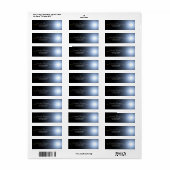 Elegantes Star- und Space-Return-Label (Vorne)