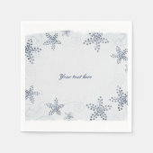 Elegantes Starfish & Sequins Blue Beach Party Serviette (Vorderseite)