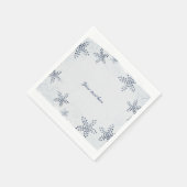 Elegantes Starfish & Sequins Blue Beach Party Serviette (Ecke)