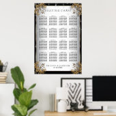 Elegantes Starry Night Wedding - Seating Chart Poster (Heimbüro)
