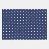Elegantes Stars Wrapping Paper Set Geschenkpapier Set (Vorderseite 2)