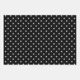 Elegantes Stars Wrapping Paper Set Geschenkpapier Set