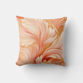 Elegantes staubiges, korallendekoratives Kissen