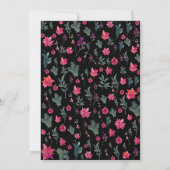 Elegantes staubrosa Aquarell Brautparty Einladung (Rückseite)