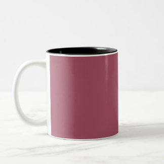 Elegantes staubrosa Wurfkissen Zweifarbige Tasse