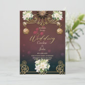 Elegantes Steampunk-Design Einladung (Stehend Vorderseite)