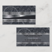 elegantes steampunk führt Visitenkarte aus (Vorne/Hinten)