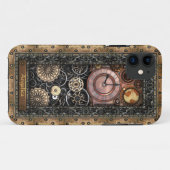 Elegantes Steampunk kundengerecht Case-Mate iPhone Hülle (Rückseite (Horizontal))