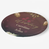 Elegantes Steampunkdesign, Pappteller (Schrägansicht)