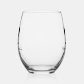 Elegantes stemless Glas mit individuellem Design (Links)