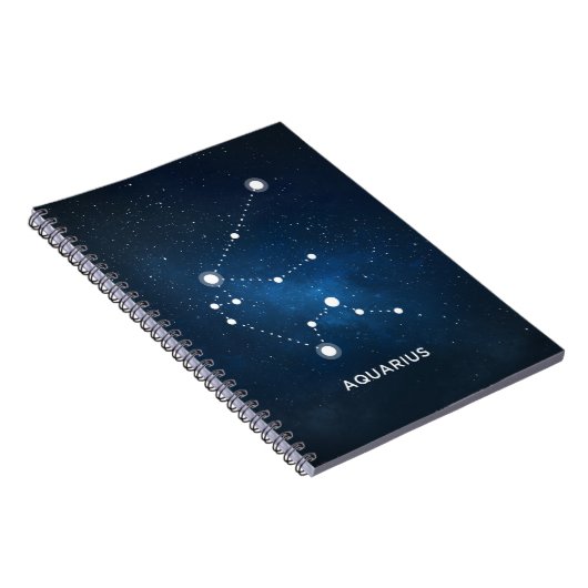 ELEGANTES STERNENKLARES BLAUES AQUARELL-UNIVERSUM NOTIZBLOCK (Rechte Seite)