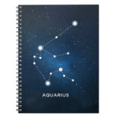 ELEGANTES STERNENKLARES BLAUES AQUARELL-UNIVERSUM NOTIZBLOCK (Vorderseite)