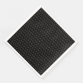 Elegantes Sternmuster Modernes Schwarz und Gold Serviette (Ecke)