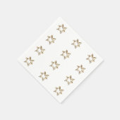 Elegantes Sternmuster Sterne Imitate Gold Stars Serviette (Ecke)