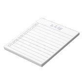 Elegantes stilvolles Chic To-Do-List-Handschriftze Notizblock (Rotiert)
