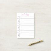 Elegantes stilvolles Chic To-Do-List-Handschriftze Post-it Klebezettel (Auf Schreibtisch)