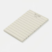Elegantes stilvolles Chic Todo List Handwriting-Sk Post-it Klebezettel (angewinkelt)