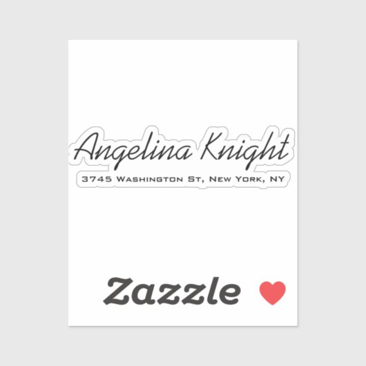 Elegantes, stilvolles, einzigartiges Handwriting-S Aufkleber (Blatt)