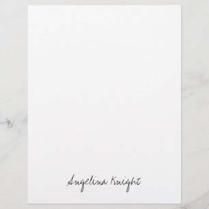 Elegantes, stilvolles, einzigartiges Handwriting-S Briefbogen