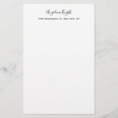 Elegantes, stilvolles, einzigartiges Handwriting-S Briefpapier (Vorderseite)