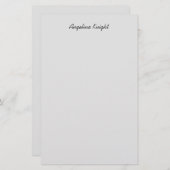 Elegantes, stilvolles, einzigartiges Handwriting-S Briefpapier (Vorne/Hinten)