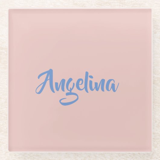 Elegantes, stilvolles, einzigartiges Handwriting-S Glasuntersetzer (Vorderseite)