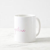Elegantes, stilvolles, einzigartiges Handwriting-S Kaffeetasse (VorderseiteRechts)