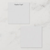 Elegantes, stilvolles, einzigartiges Handwriting-S Mitteilungskarte (Vorne/Hinten)