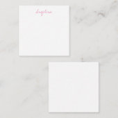 Elegantes, stilvolles, einzigartiges Handwriting-S Mitteilungskarte (Vorne/Hinten)