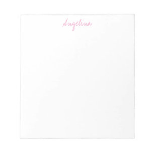 Elegantes, stilvolles, einzigartiges Handwriting-S Notizblock