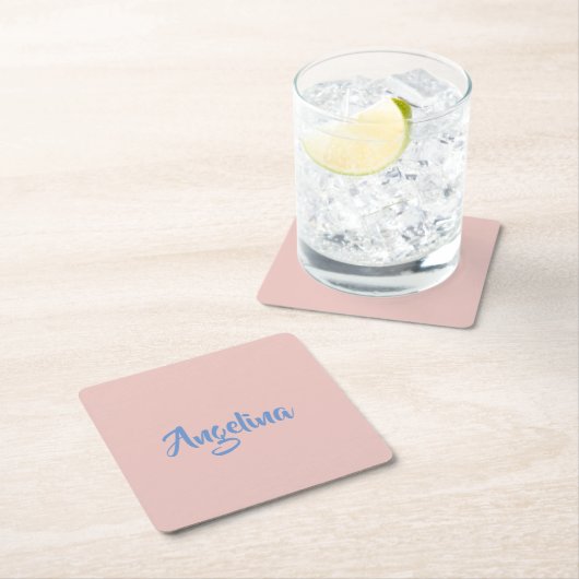 Elegantes, stilvolles, einzigartiges Handwriting-S Rechteckiger Pappuntersetzer (Vor Ort)