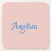 Elegantes, stilvolles, einzigartiges Handwriting-S Rechteckiger Pappuntersetzer (Vorderseite)