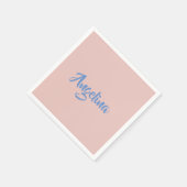 Elegantes, stilvolles, einzigartiges Handwriting-S Serviette (Ecke)