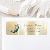 Elegantes, stilvolles Gold, Meerjungfrau (Insitu)