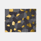 Elegantes stilvolles Goldgraues und schwarzes Fleecedecke (Vorderseite (Horizontal))