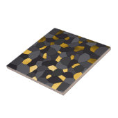 Elegantes stilvolles Goldgraues und schwarzes Fliese (Seite)