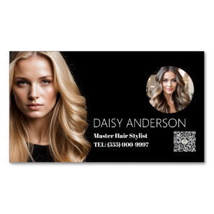 Elegantes stilvolles Hairstylist Business Magnetische Visitenkarte