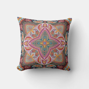 Elegantes stilvolles klassisches lila Paisley-Must Kissen