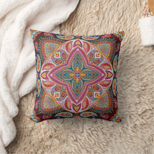 Elegantes stilvolles klassisches violettes Paisley Kissen