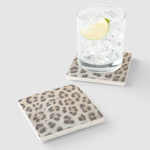 Elegantes stilvolles Leoparden Gepard Fell Druckmu Steinuntersetzer