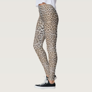 Elegantes stilvolles Leoparden Gepard Fell Tierdru Leggings