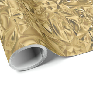 Elegantes stilvolles metallisches goldenes texturi geschenkpapier