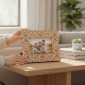 Elegantes stilvolles modernes Blumenmuster Geätzte Rahmen