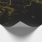 elegantes stilvolles modernes schickes Schwarzes Geschenkpapier (Ecke)